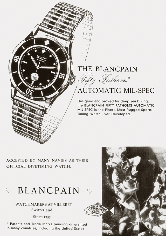 BLANCPAIN(ブランパン) 「フィフティ ファゾムス」の広告