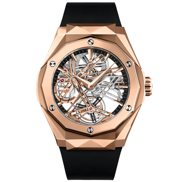 ■HUBLOT(ウブロ) ■クラシック・フュージョン トゥールビヨン 5デイ パワーリザーブ オーリンスキー キングゴールド ■505.OX.1180.RX.ORL19