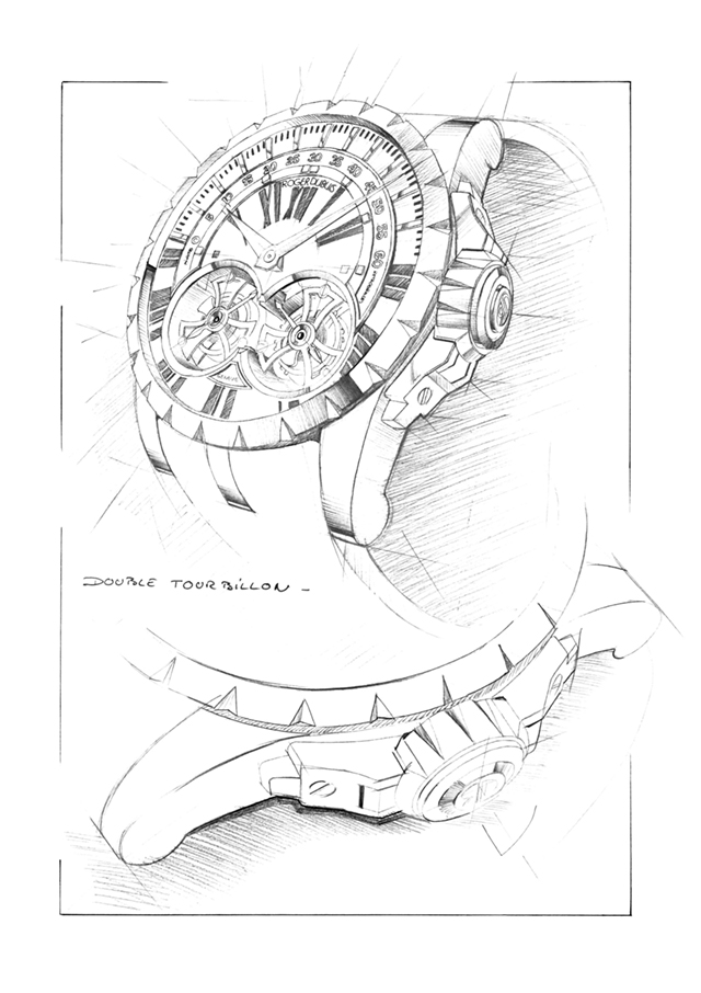 ROGER DUBUIS(ロジェ・デュブイ) デザインラフ画